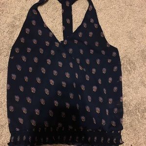 navy blue tank top
